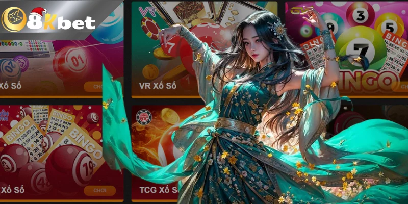 Xổ Số dễ đặt cược, dễ chơi ở 8kbet